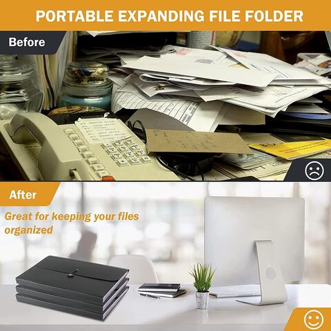 Lever Arch File, Expandable File Organizer - High Capacity, Easy Paper  Management