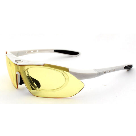 Unisex Sport Sonnenbrille mit austauschbaren Gläsern und Überbrille für optische Gläser