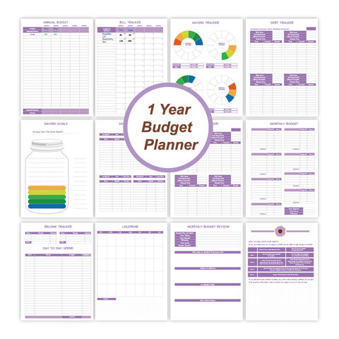 Buy Wholesale China Budget Planner & Monthly Bill Organizer With Pockets  Expense Tracker Notebook, Budgeting Journal And Financial Planner & Planner  at USD 4.5