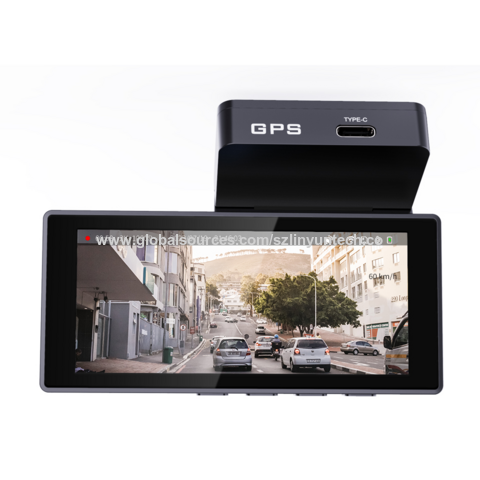 Cámara de tablero de coche frontal, trasera e interior, grabadora de  conducción de automóvil HDR de 1080P con pantalla IPS de 2 pulgadas, cámara  de
