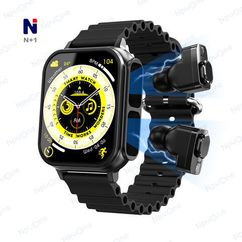 Prix usine NJH04 Montre intelligente avec écouteurs Reloj Inteligente CE ROHS Bracelet Tracker de fitness Smartwatch STK8321 pour Huawei