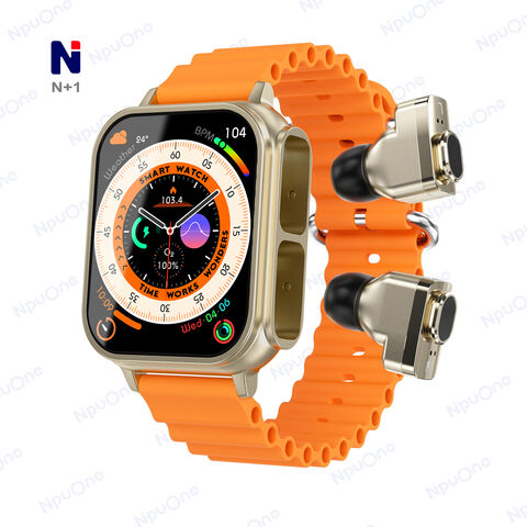 Prix usine NJH04 Montre intelligente avec écouteurs Reloj Inteligente CE ROHS Bracelet Tracker de fitness Smartwatch STK8321 pour Huawei