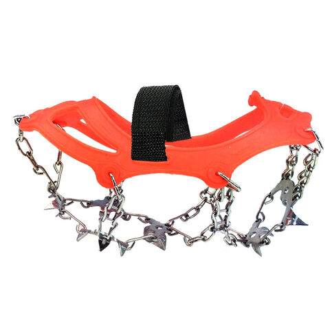 Oferta Especial Precio Ajustable Acero Inoxidable Campo de Nieve Resistente Duradero Escalada Crampones de agarre para hielo