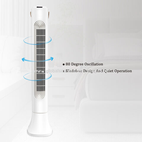  Pro Breeze 46 Oscillating Tower Fan with Remote, Floor  Standing Fan Oscillating 70° - Powerful Quiet 45W Cooling Fan for Bedroom,  3 Speed, 4 Modes, 12 hr Timer - Bladeless Tower