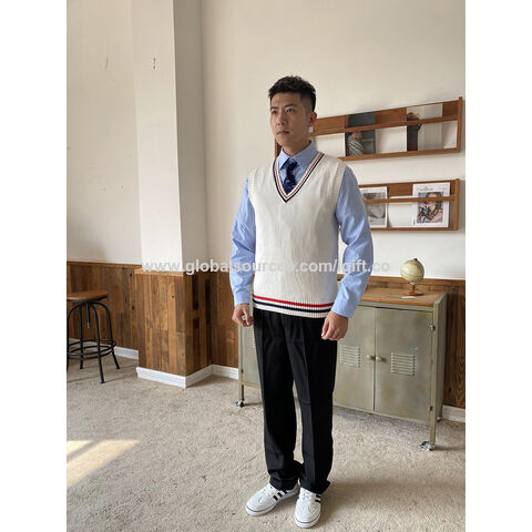 Vêtements scolaires en gros avec logo personnalisé pour garçons : chemises et pantalons d'uniforme scolaire d'été et d'automne