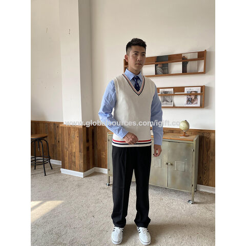 Vêtements scolaires en gros avec logo personnalisé pour garçons : chemises et pantalons d'uniforme scolaire d'été et d'automne