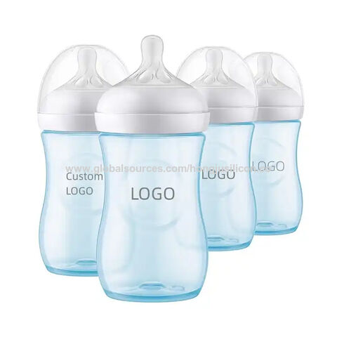 Tetinas de silicone para mamadeira de leite materno, mais vendidas e com baixo preço, para alimentação com leite materno com conjuntos de mamadeiras para bebês