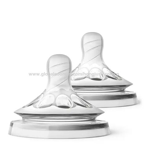 Tetinas de silicone para mamadeira de leite materno, mais vendidas e com baixo preço, para alimentação com leite materno com conjuntos de mamadeiras para bebês