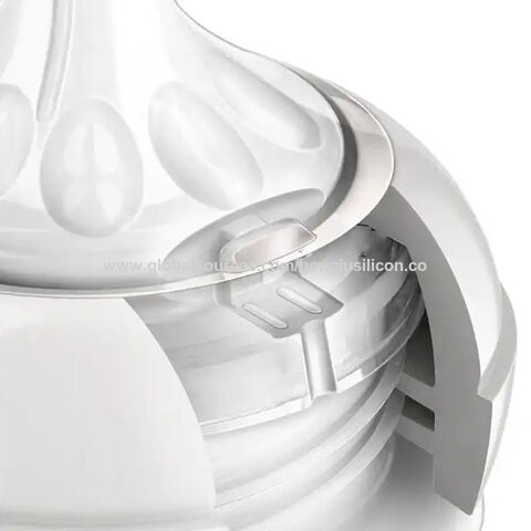 Tetinas de silicone para mamadeira de leite materno, mais vendidas e com baixo preço, para alimentação com leite materno com conjuntos de mamadeiras para bebês