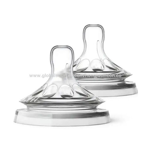Tetinas de silicone para mamadeira de leite materno, mais vendidas e com baixo preço, para alimentação com leite materno com conjuntos de mamadeiras para bebês