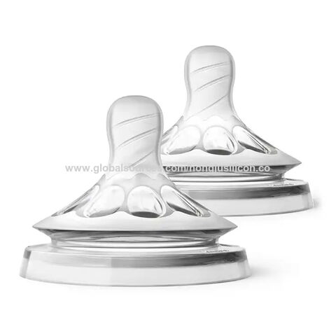 Tetinas de silicone para mamadeira de leite materno, mais vendidas e com baixo preço, para alimentação com leite materno com conjuntos de mamadeiras para bebês