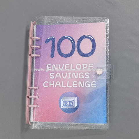 Classeur de défi de 100 enveloppes,Classeur d'économie d'argent