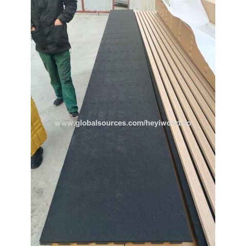 Best Custom Akupanel Acoustic Panels E1 Grade Flame Retardant Material  Grooved Wood Slat Acoustic Panels manufacturers and suppliers