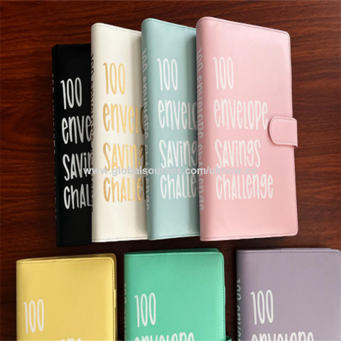 Buy Wholesale China 100 Envelope Savings Challenge A5 Budget Binder  Challenges Pu Leather Budget Binder & 100 Savings Challenge Binder at USD  1.08