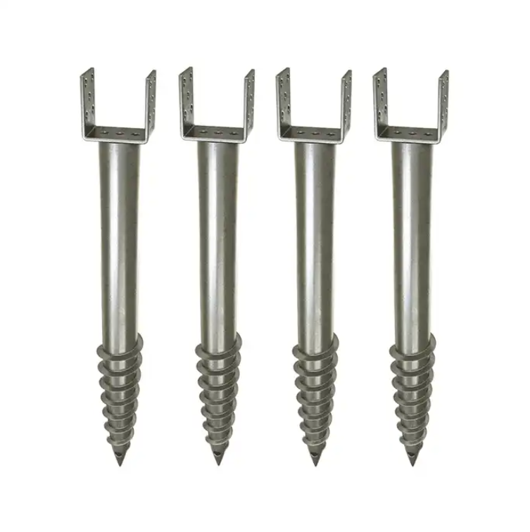 Hot Dipped Galvanized Steel Solar Ground Anchor Solar Ground Screw ...