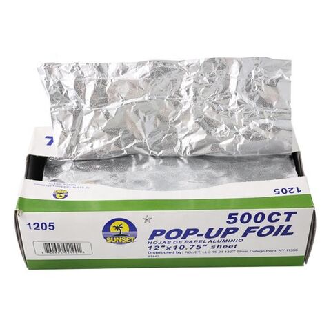 Rollo de Papel de Aluminio de Grado Alimenticio, Resistente, Antiadherente, para Cocina, Papel de Aluminio