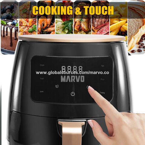 6L Air Fryer, 360° Temperature Control, Timer Knob, Kitchen Fryer Fry  Basket, Electric Hot Air Fryers Oven Oil Nonstick Cooker for Frying,  Roasting