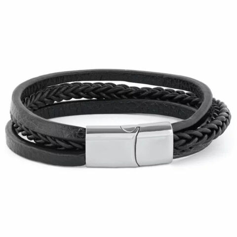 High End Luxury Unisex Mens Leather Bracelet With Aolly Buckle And