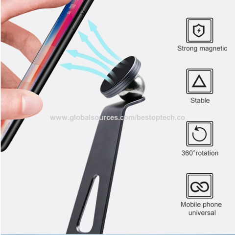 Support Magnetique 【Pliable Multifonction】Aimant Téléphone Voiture avec  base pliable 360° Universel Porte Portable Compatible avec iPhone Samsung  Pour tous les Smartphones : : High-Tech