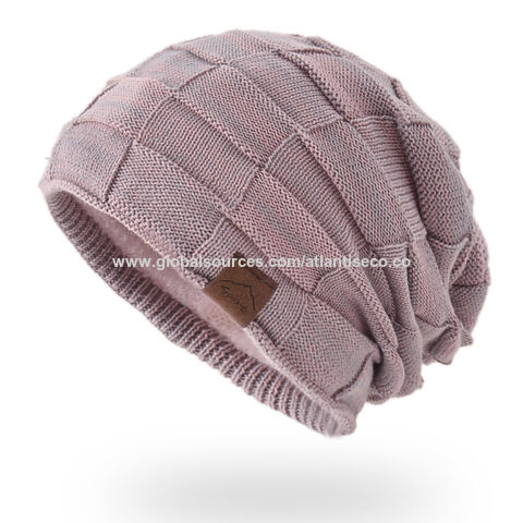 Women's Winter Knitted Beanies Hats, Thick Warm Beanie Skull Hat