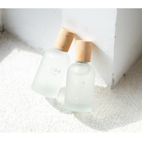 Perfume Empty Glass Bottle Frosted botella de vidrio