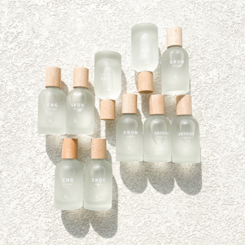 Perfume Empty Glass Bottle Frosted botella de vidrio