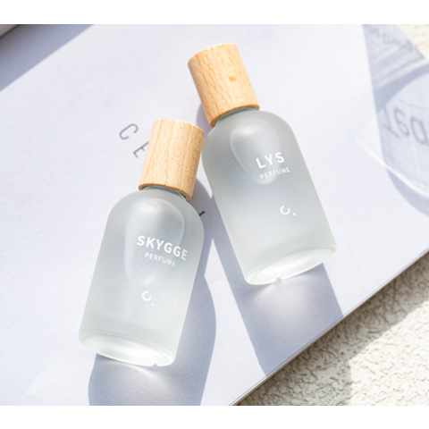 Perfume Empty Glass Bottle Frosted botella de vidrio