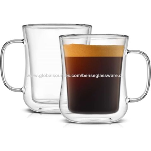 Double Wall Reusable Glass Travel Mug - 375 ml / 13 oz