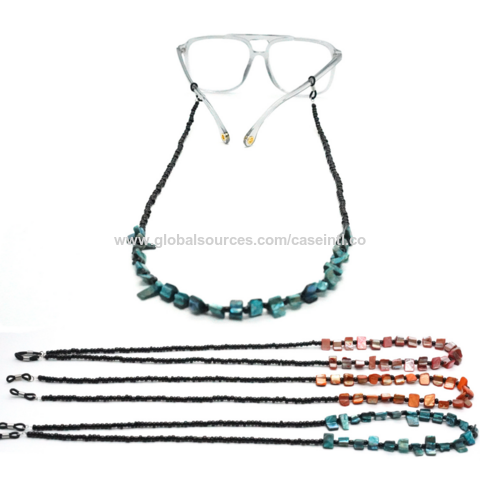 Eye Glasses String Holder Premium Beaded Eyeglass Holders Around Neck 4 Pcs