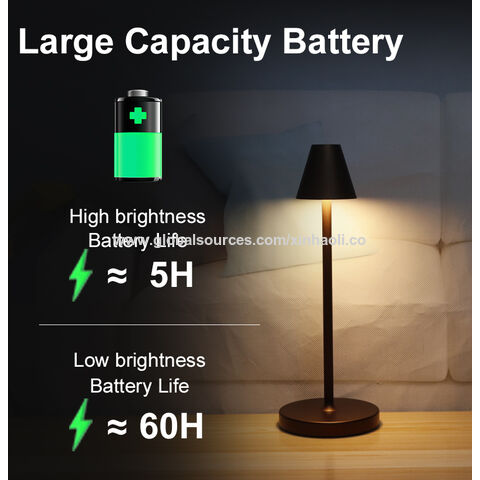 Cordless LED Metal Table Lamps For Indoor Bar Hotel Camping Light Touch  Rechargeable Lampada da tavolo Acrylic Decor wireless