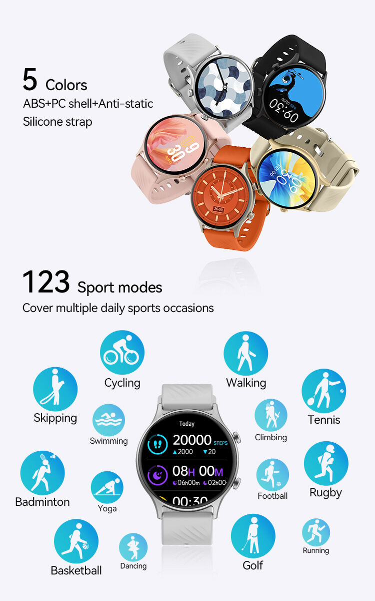 Bwoo Best Smartwatch 2024 Fahion Waterproof Sports Fitness Smart ...