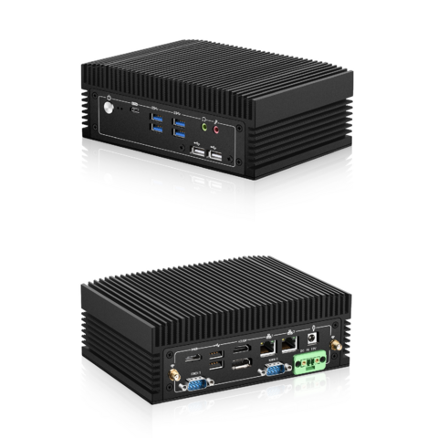 Mini PC Fanless Design Intel Core i5 i7 Dual Lan 4K Output Gaming