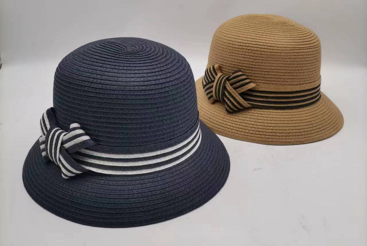 Bulk Buy China Wholesale Ladies' Short Brim Beach Paper Straw Sun Hat With  Straw Bot $3.5 from Zhongshan Leefar Hats Factory Ltd