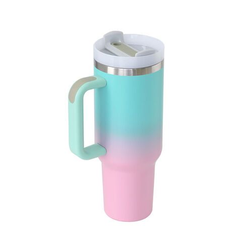 Wholesale 40oz Tumbler with Handle Straw Lid Insulated Stainless