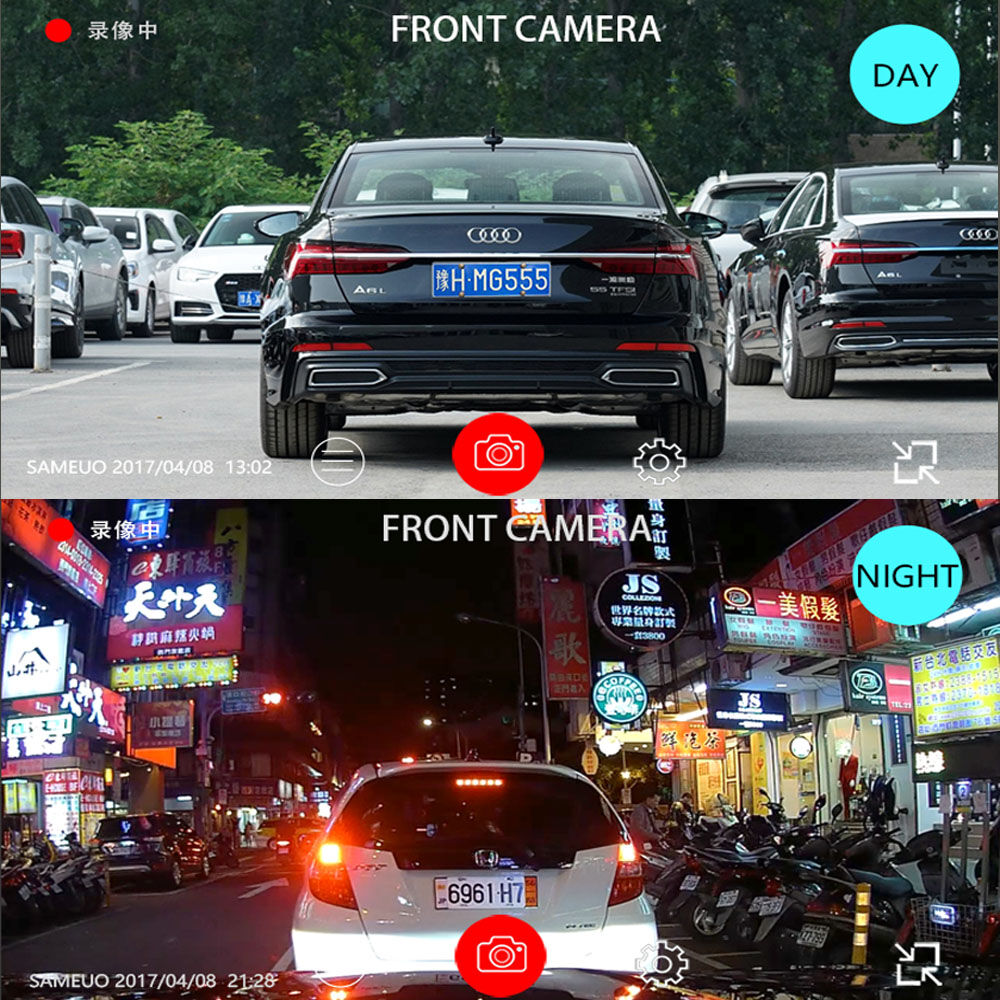 Compre Sameuo Q1 Motocicleta Cámara Dvr App Wifi Auto Video