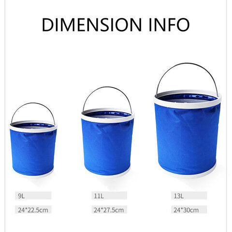 Multifunktionaler, tragbarer Autowasch-Eimer, Reinigungseimer, Aufbewahrungstasche für Outdoor-Camping und Angeln