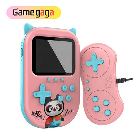 A A10 Handheld-Spielekonsole mit Katzenohren, 3,5-Zoll-Bildschirm, 500 Spiele in 1, Unterstützung für 2 Spieler, Retro-Klassiker-Spielkonsole für Kindergeschenke