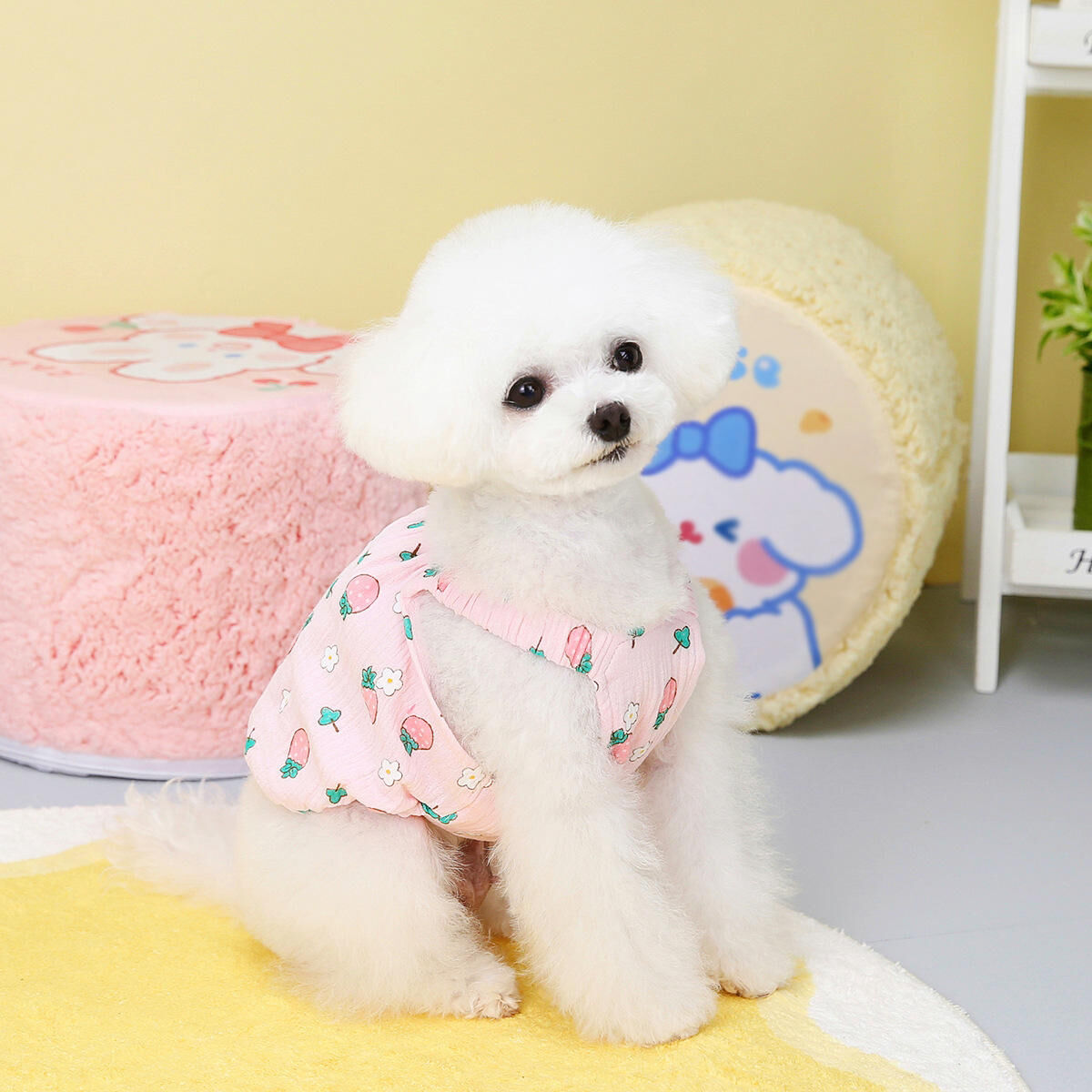 Wholesale Puppy Clothes Pet Accessories Pets Cute Pattern Vest Dresses Skirt Summer Dog Cloth
