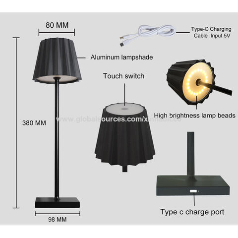 Lampe tactile en acrylique à LED, sans fil, USB, luminaire décoratif  d'intérieur, idéal pour un