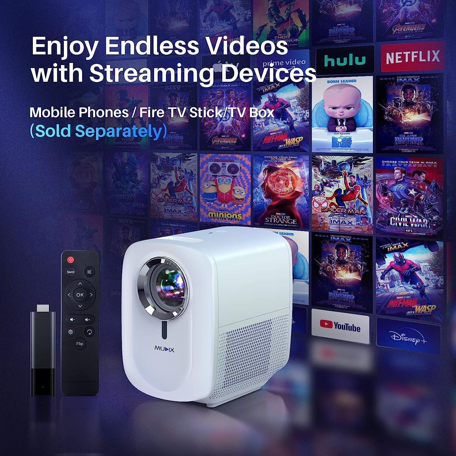 Buy Wholesale China 1080p Android Mini Projector Portable Outdoor Movie