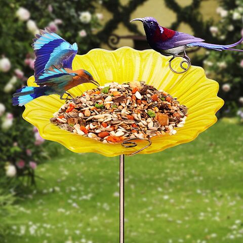 Mangeoire à oiseaux en acrylique, Mangeoire à oiseaux extérieure,  Décoration de fenêtre de jardin arrière