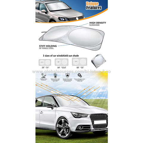 Buy Wholesale China Multi Sizes Car Windshield Sunshade For Universal Auto  Sun Shade Reflector Cover With Storage Pouch Car Sunshade Front Windshield  & Car Accessory at USD 1.35