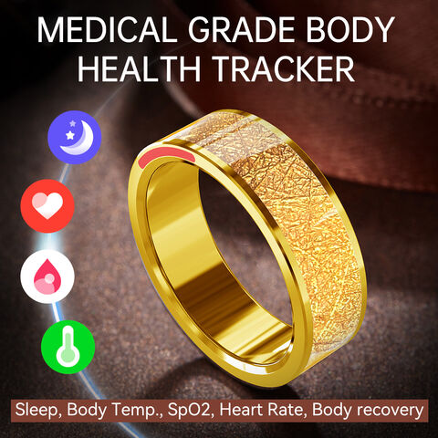 Smart Ring Health Tracker for Women & Men, Continuously Records Sleep  Quality, Heart Rate, Temperature, Blood Oxygen and Pedometer,Gift