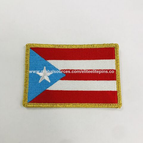 Parche bordado personalizado para ropa, parche tejido