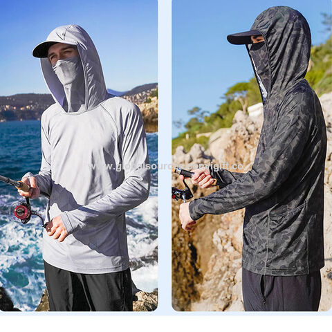  SPF Shirts For Men Fishing Hoodie UPF 50+ UV