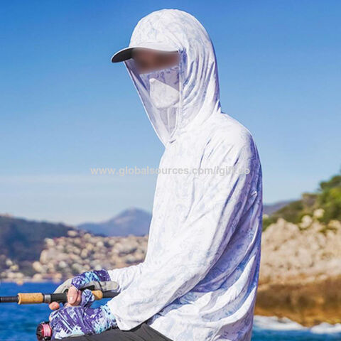 Free Sample Upf 50+ Fishing Hoodie Shirt Sun Protection Long