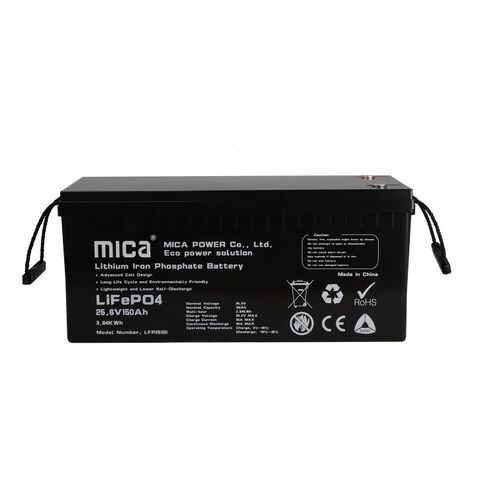 Buy Wholesale China Mica Lifepo4 Lithium Ion Batteries 24v 25.6v 150ah Solar  Energy Storage Phosphate Battery & Lithium Battery at USD 430