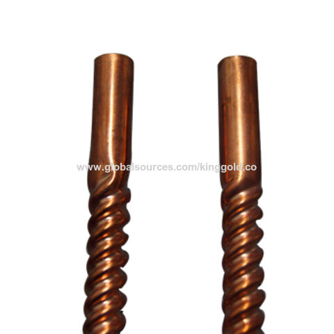 Tubos Espiralados de Cobre C1200, Acabamento de Limpeza, Componentes para Ar Condicionado