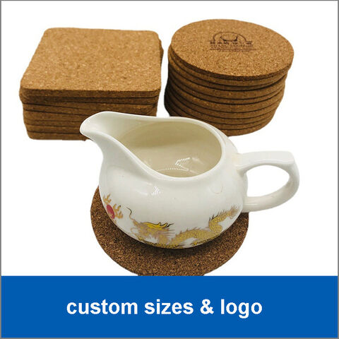 Corcho posavasos trípode, almohadilla térmica, tablero de corcho redondo para cocina, mesa de comedor, ollas y sartenes, plantas, almohadillas de aislamiento de té artesanal