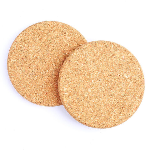 Corcho posavasos trípode, almohadilla térmica, tablero de corcho redondo para cocina, mesa de comedor, ollas y sartenes, plantas, almohadillas de aislamiento de té artesanal